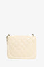 Chanel 2016/17 White Lambskin Quilted Mini Square Flap Bag