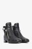 Chanel Black Lambskin CC Pearl Ankle Boots Size 36