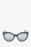 Chanel Black Round Interlocking 'CC' Logo Sunglasses