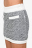 Chanel Black/White Tweed Mini Skirt Size 36