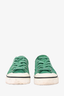Pre-loved Chanel™ Green Suede Low Top Sneakers Size 36