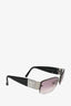 Chanel Grey Interlocking CC Logo Shield Sunglasses