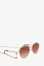 Chanel Round Metal Sunglass With Chain