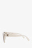 Chanel White Frame Pearl Interlocking CC Logo Sunglasses