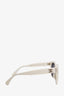 Chanel White Frame Pearl Interlocking CC Logo Sunglasses