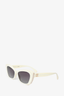 Chanel White/Pearl Accent Tinted Sunglasses