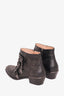 Chloe Black Leather Susanna Ankle Boots Size 36.5