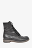 Chloe Black Leather Combat Boots Size 39