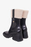 Chloe Black Shearling Cuff Betty Rain Boots Size 37