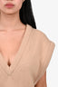 Chloe Brown Cashmere Wool Blend V-Neck Vest Size S