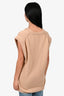 Chloe Brown Cashmere Wool Blend V-Neck Vest Size S