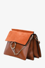 Chloe Brown Leather/Suede Medium 'Faye' Shoulder Bag