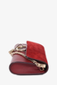 Chloe Burgundy Leather Faye Mini Crossbody Bag