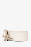 Chloe White/Silver Leather Belt Size S