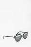Christian Dior Black Frame Aviator Mirrored 'So Real' Sunglasses