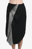 Christian Dior Black Houndstooth Silk Skirt Size 38