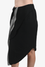 Christian Dior Black Houndstooth Silk Skirt Size 38