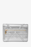 Christian Dior Grey Metallic Leather 'Diorama' Wallet