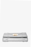 Christian Dior Grey Metallic Leather 'Diorama' Wallet
