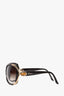 Christian Dior Brown/Gold Acrylic Oversized Sunglasses