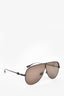 Christian Dior Brown Metal 'Dior Camp' Aviator Sunglasses
