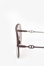 Christian Dior Brown Metal 'Dior Camp' Aviator Sunglasses