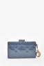 Christian Dior Dark Blue Patent Leather Lady Dior 5-Card Holder