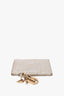 Christian Dior Gold Leather Card Holder with Charm