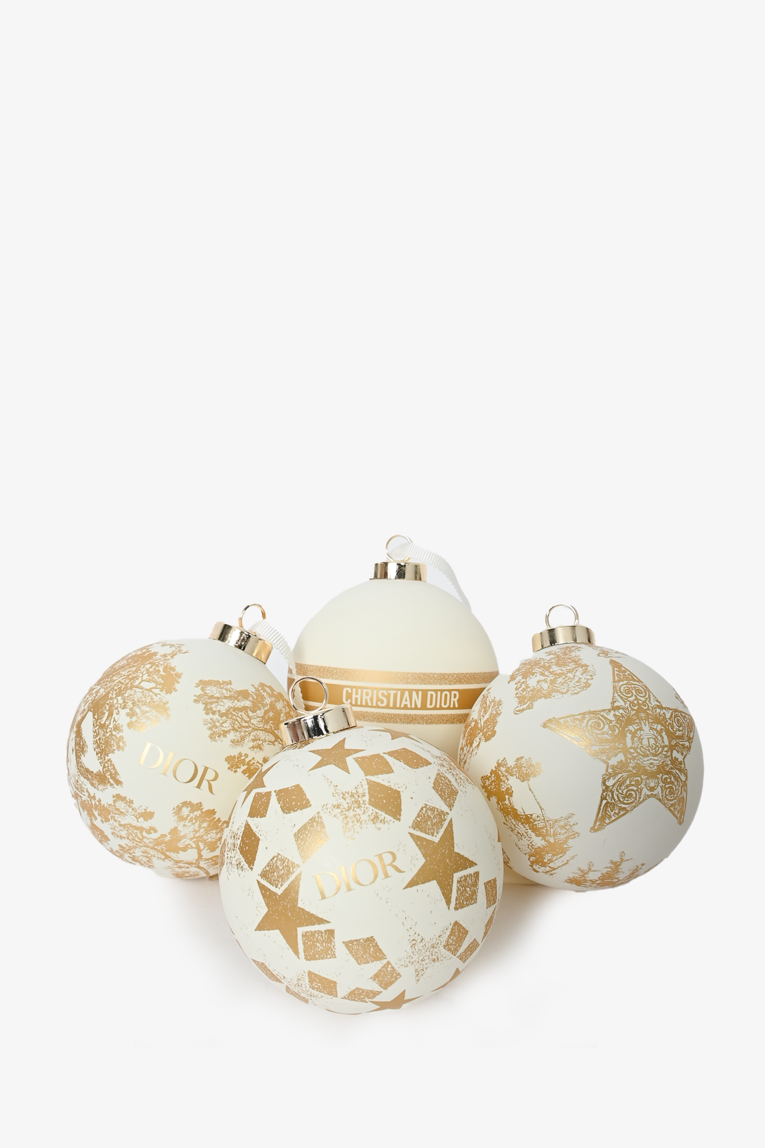 Christian Dior White/Gold Star Ornament Set – Mine & Yours