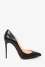 Christian Louboutin Black Leather Pointed Toe Heels Size 41