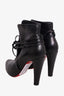 Christian Louboutin Black Leather S.I.T. Rain Ankle Boots Size 35.5