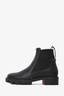 Christian Louboutin Black Leather Studded Chelsea Boots Size 39