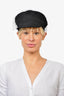 Christian Dior Black Newsboy Hat w/ Black Veil