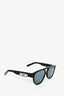 Christian Dior Black "DIORB23 R1I" Sunglasses w/ Blue Oblique Lens