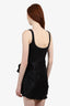 Cinq a Sept Black Bow Detail Sleeveless Mini Dress Size 2