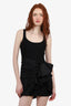 Cinq a Sept Black Bow Detail Sleeveless Mini Dress Size 2
