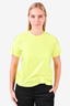 Comme des Garcons Neon Yellow T-Shirt with Peplum Hoop Size S