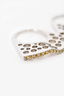 Custom Made 19K White Gold Barnacle Design Yellow Sapphire Ring Set Size 5.5 x2