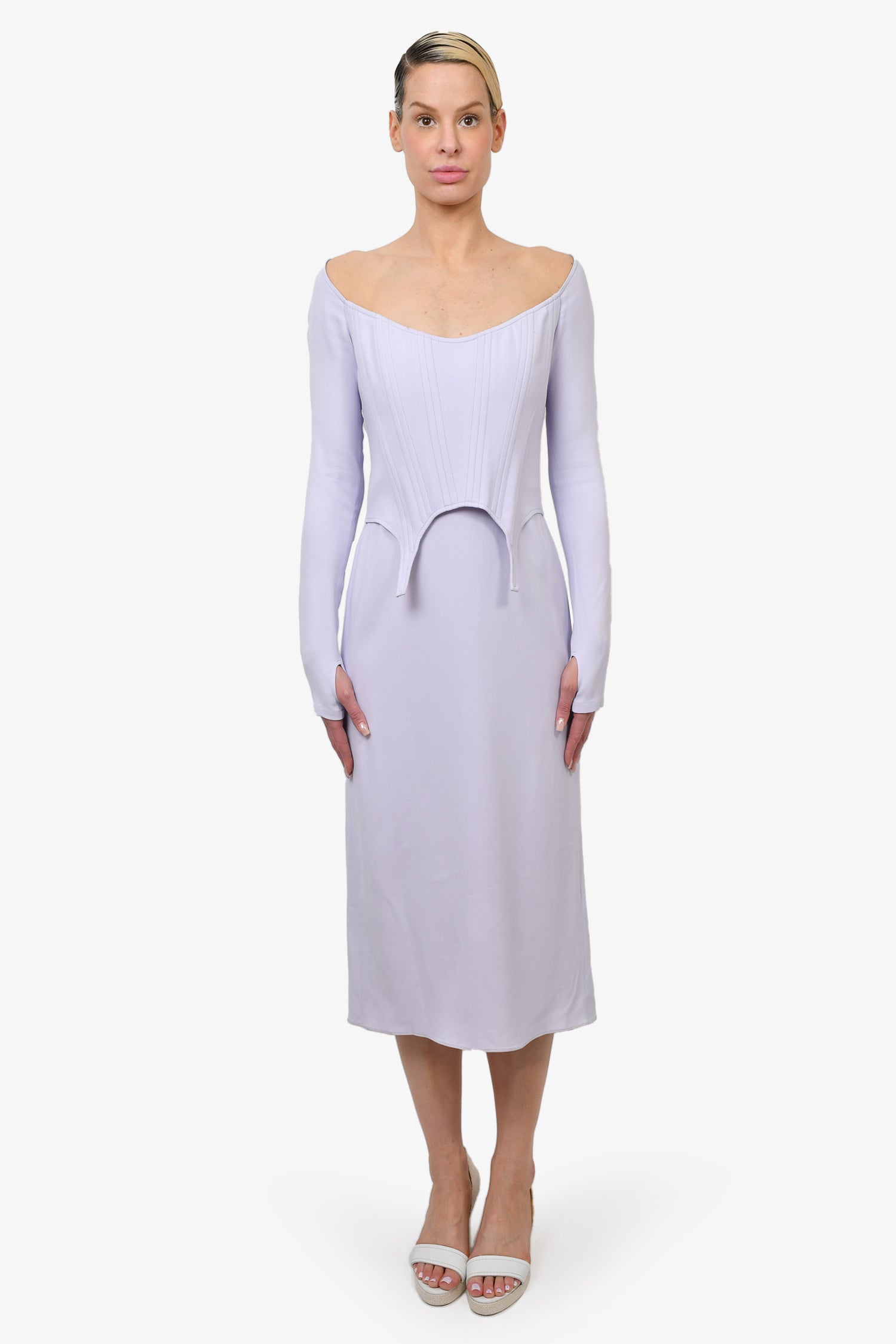 Dion Lee Light Purple Corset Midi Dress Size 8 – Mine & Yours