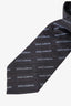 Dolce & Gabbana Navy/Blue Logo Striped Tie