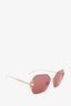 Dolce & Gabbana Pink Lens Pearl Sunglasses