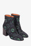 Dries Van Noten Green Jacquard Boots Size 39