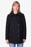 Dries Van Noten Black Wool Double Breast Coat Size L