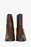 Dries Van Noten Brown Leather Heeled Chelsea Boots Size 39