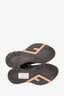Fendi Black Calf Leather Flow Low Top Sneakers Size 40