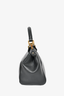 Fendi Black Leather Selleria Mini Peekaboo Top Handle w/ Strap