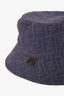 Fendi Blue Monogram All-Over Patterned Bucket Hat