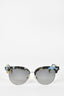 Fendi Blue/Brown Tortoiseshell Sunglasses