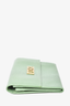 Fendi Green Leather Wallet GHW