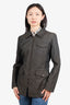 Fendi Grey Zip-up Work Jacket Size 36